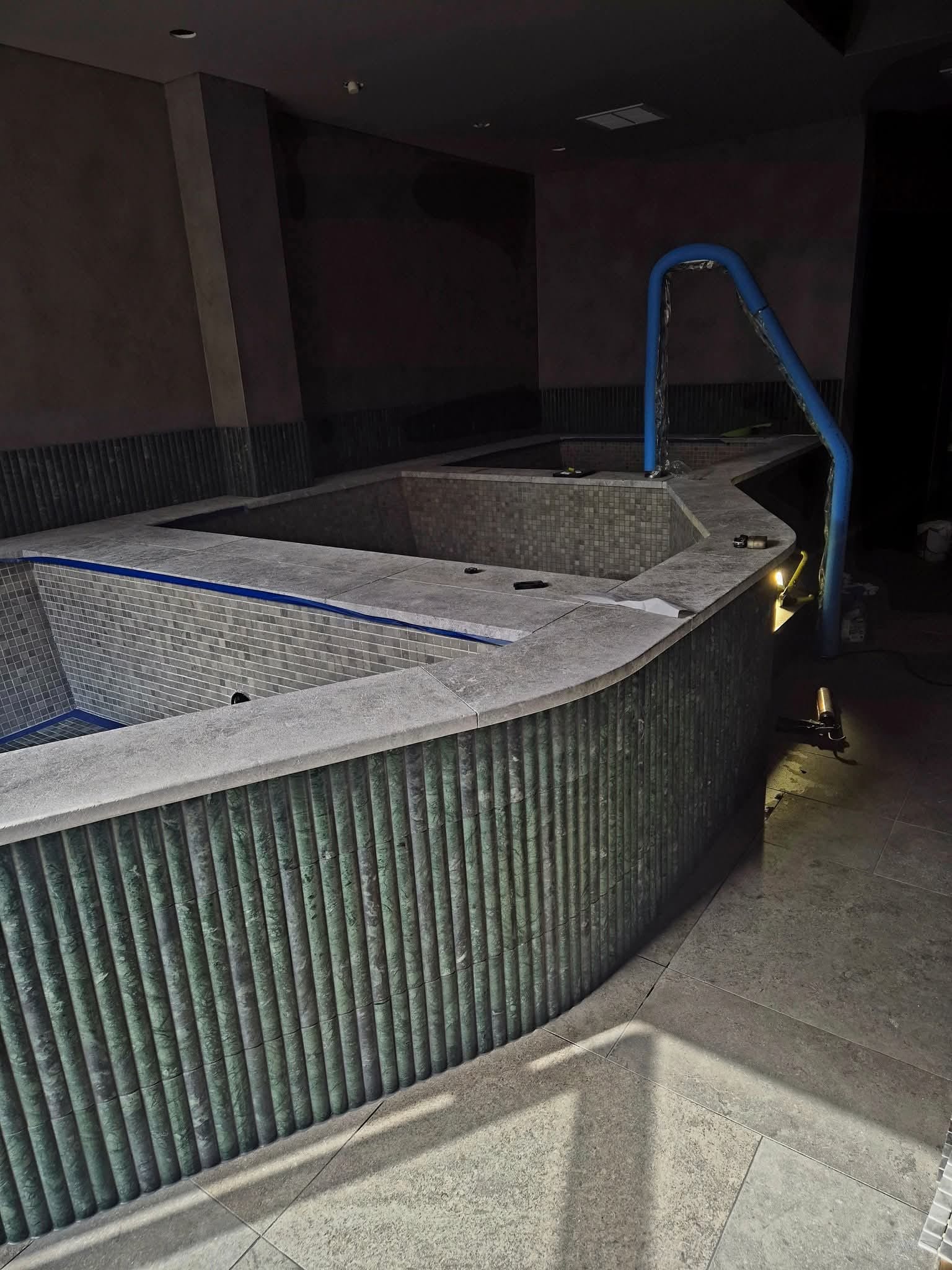 Luxury pool tiling by TK Tiling and Stone, South West WA